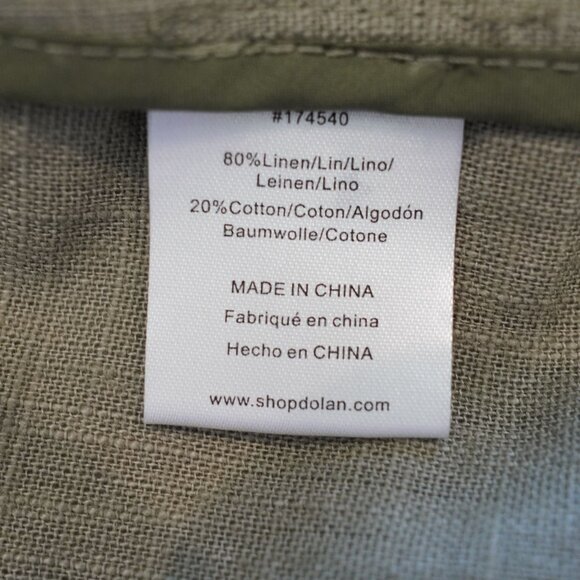 Dolan Slouchy Textured‎ Olive Green Linen Blazer Size XL - Picture 15 of 16